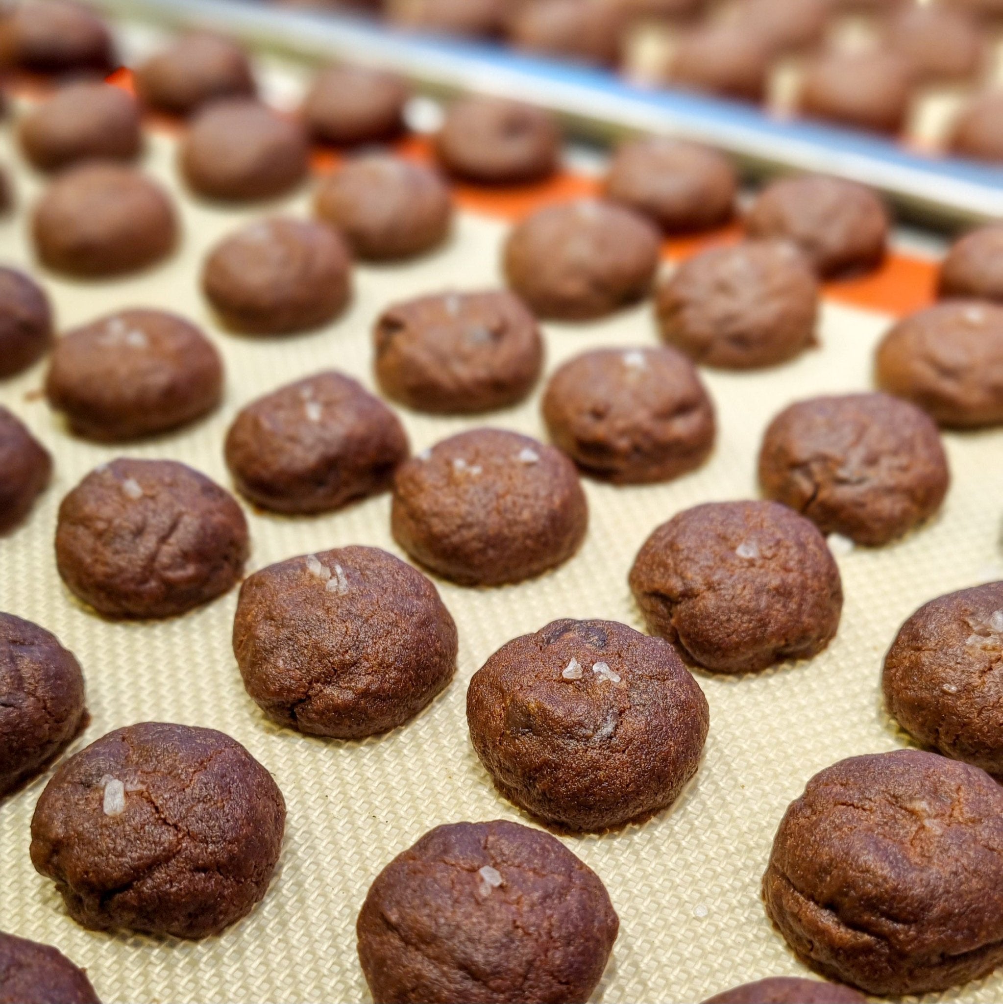 Sea Salt Dark Chocolate Butter Cookies - Dome Bakery