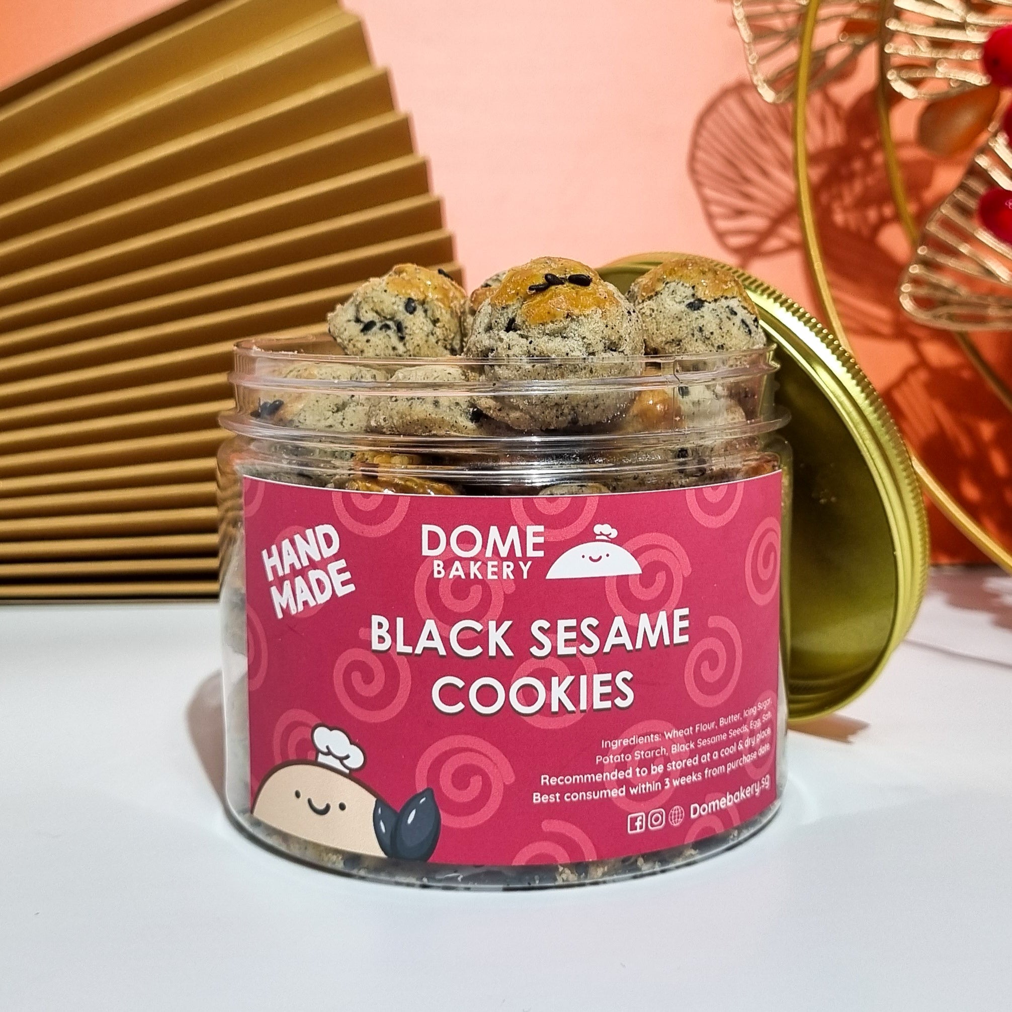 Black Sesame Cookies [CNY Special] - Dome Bakery